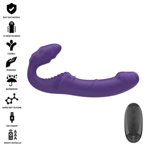 INTENSE - JILL DOUBLE VIBRATEUR 20 CM VIOLET TÃLÃCOMMANDE