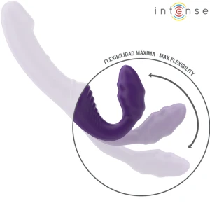 INTENSE - JILL DOUBLE VIBRATEUR 20 CM VIOLET TÃLÃCOMMANDE