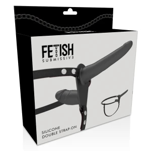 FETISH SUBMISSIVE УПРЯЖЬ / РЕМЕНЬ - ЧЕРНАЯ ДВОЙНАЯ ПЕНЕТРАЦИЯ