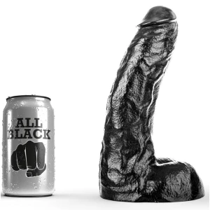 ALL BLACK - ДИЛДО 25,5 СМ