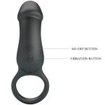 PRETTY LOVE - TRAE RING  VIBRATOR BLACK