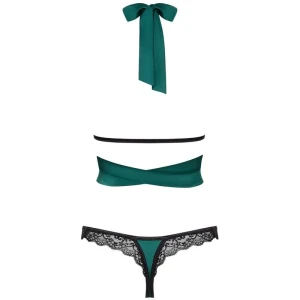 OBSESSIVE - SENSUELIA SET DUE PEZZI VERDE XXL