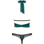 OBSESSIVE - SENSUELIA SET DUE PEZZI VERDE XXL