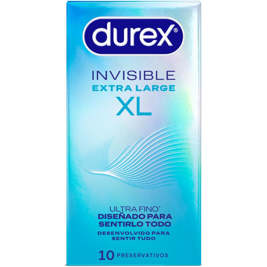 DUREX - INVISIBLE CONDOMS XL 10 UNITS | Pasio