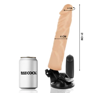 BASECOCK - REALISTIC VIBRATOR REMOTE CONTROL 21 CM