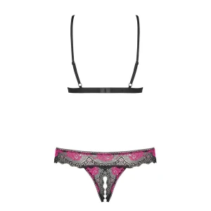 OBSESSIVE - TULIA CUPLESS BRA AND CROTHLESS THONG