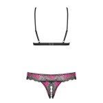 OBSESSIVE - TULIA CUPLESS BRA AND CROTHLESS THONG