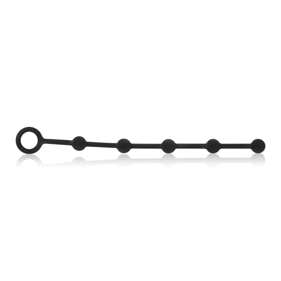 BLACKSILVER - KORG ROSARIO ANALE INIZIAZIONE IN SILICONE 21 CM