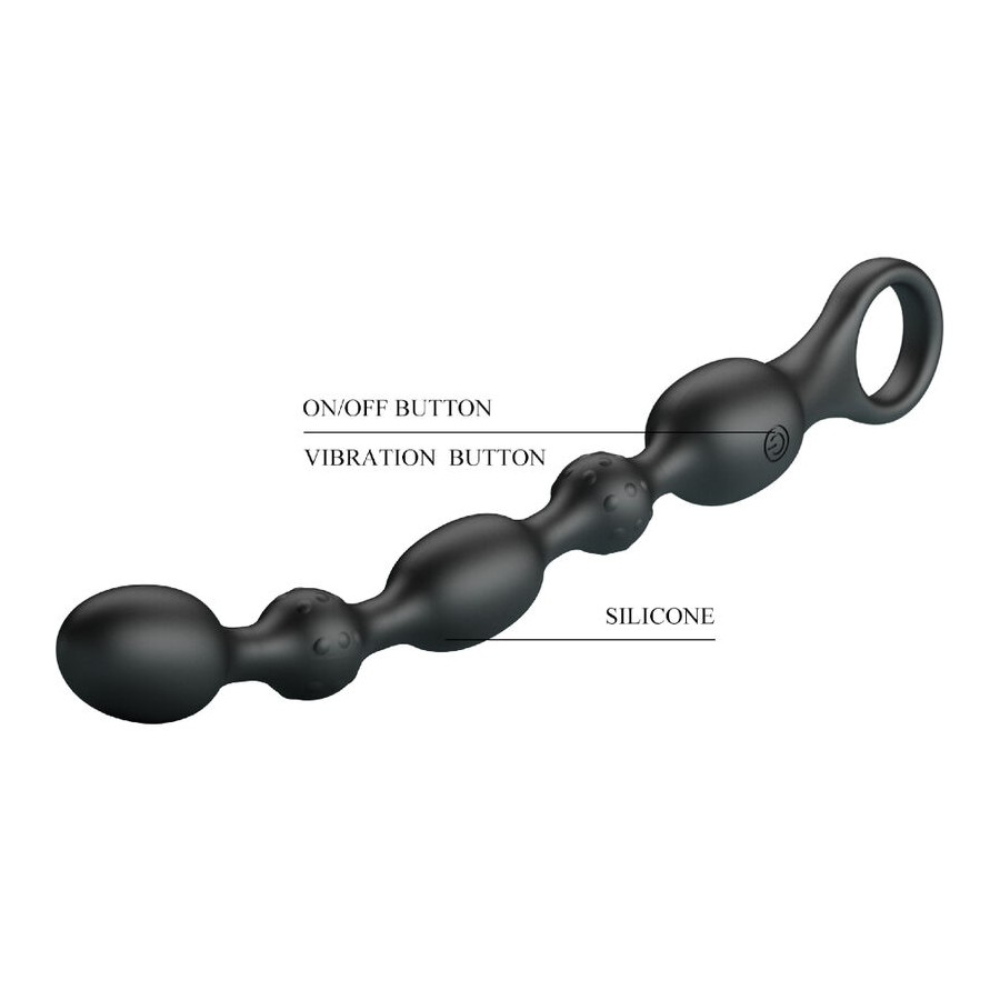 PRETTY LOVE - VAN АНАЛ ШАРИКИ 10 VIBRATIONS RECHARGEABLE SILICONE