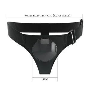 PRETTY LOVE - UNIVERSAL HARNESS BRIEF BLACK