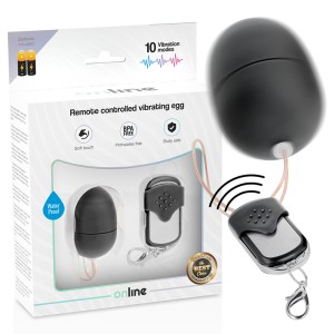ONLINE- REMOTE CONTROL VIBRATING EGG S BLACK