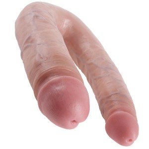 KING COCK U-SHAPED LARGE DOUBLE TROUBLE FLESH