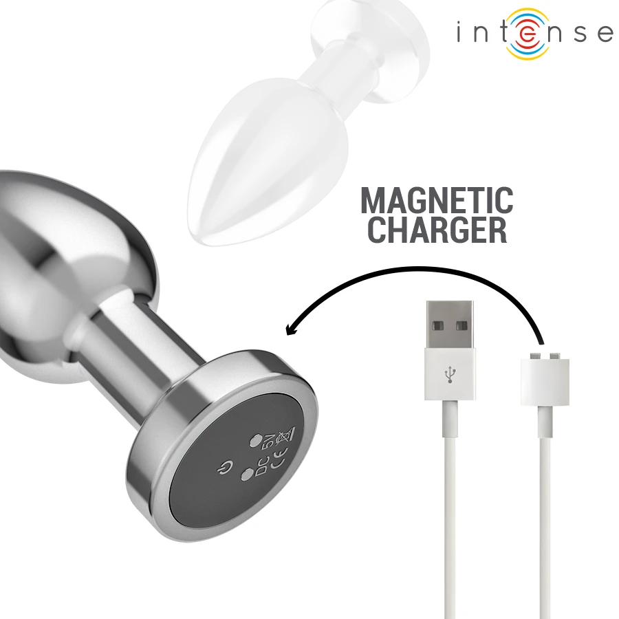 INTENSE - ANAL PLUG 10 VIBRATIONS METAL WITH REMOTE CONTROL M