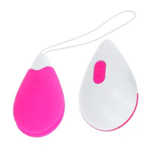 OHMAMA - VIBRATING EGG 10 MODES - PINK AND WHITE