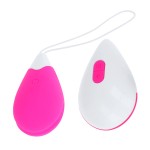 OHMAMA - VIBRATING EGG 10 MODES - PINK AND WHITE