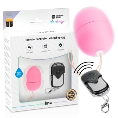 ONLINE- REMOTE CONTROL VIBRATING EGG S PINK
