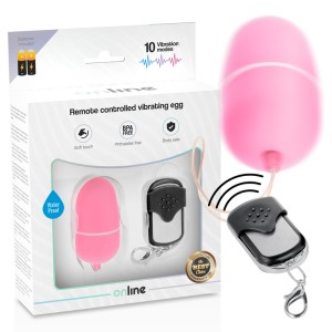 ONLINE- REMOTE CONTROL VIBRATING EGG M PINK