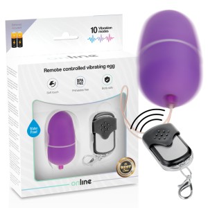 ONLINE- REMOTE CONTROL VIBRATING EGG M LILAC