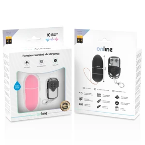 ONLINE- REMOTE CONTROL VIBRATING EGG L PINK