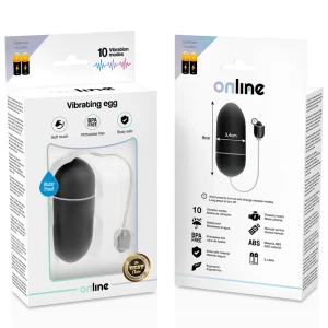 ONLINE- BLACK WATERPROOF VIBRATING EGG