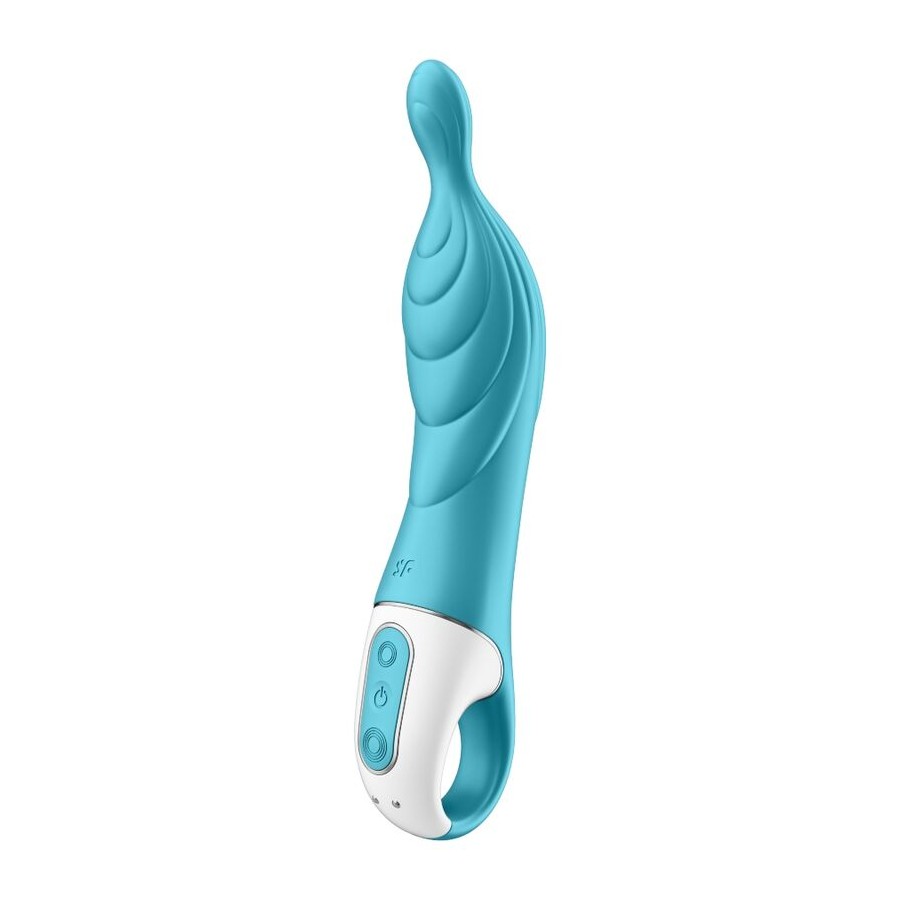 SATISFYER A-MAZING 2 A-SPOT VIBRATOR - TURQUOISE | Pasio