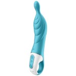 SATISFYER A-MAZING 2 A-SPOT VIBRATOR - TURQUOISE | Pasio