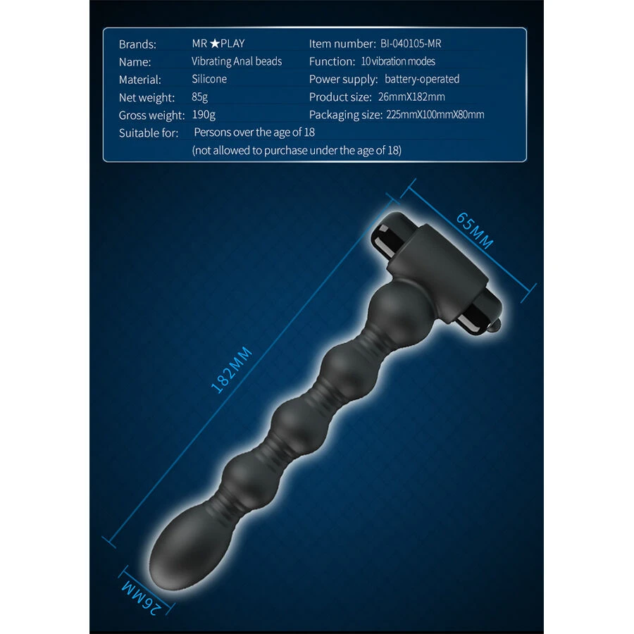 MR PLAY - VIBRATING ANAL PLUG MASSAGER