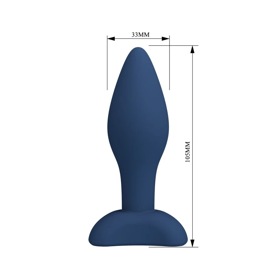 MR PLAY - TAPERED SILICONE ANAL PLUG BLUE M