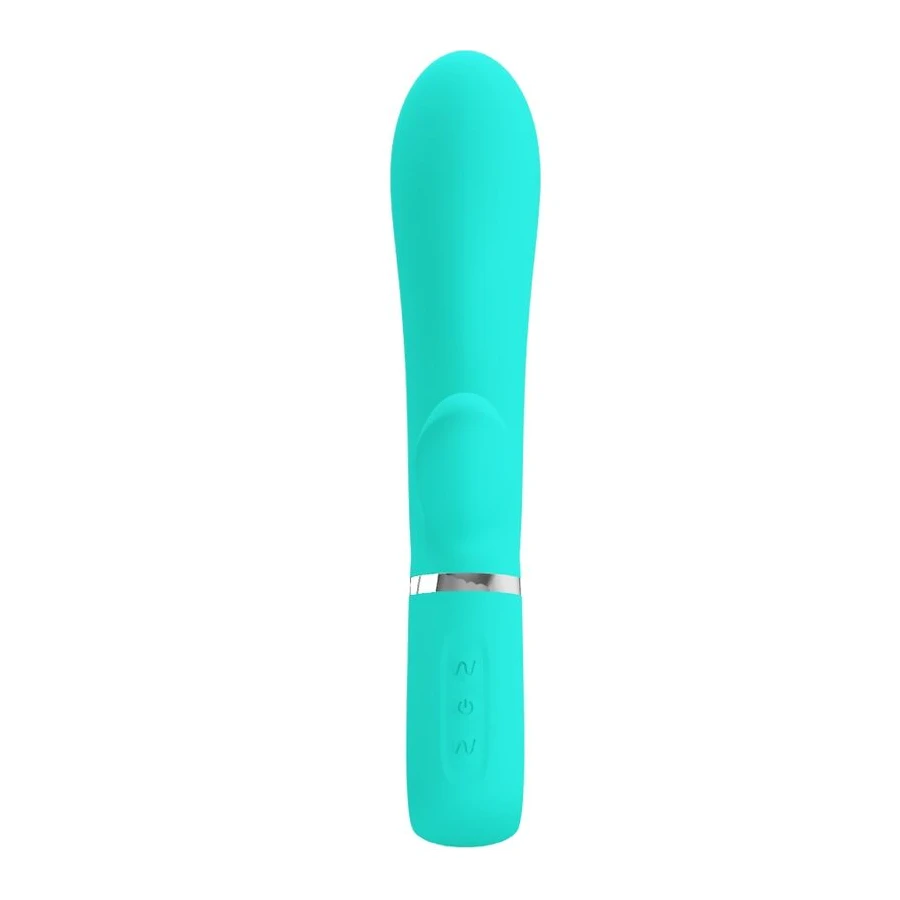 PRETTY LOVE - THOMAS MULTIFUNCTION G-SPOT VIBRATOR AQUA GREEN