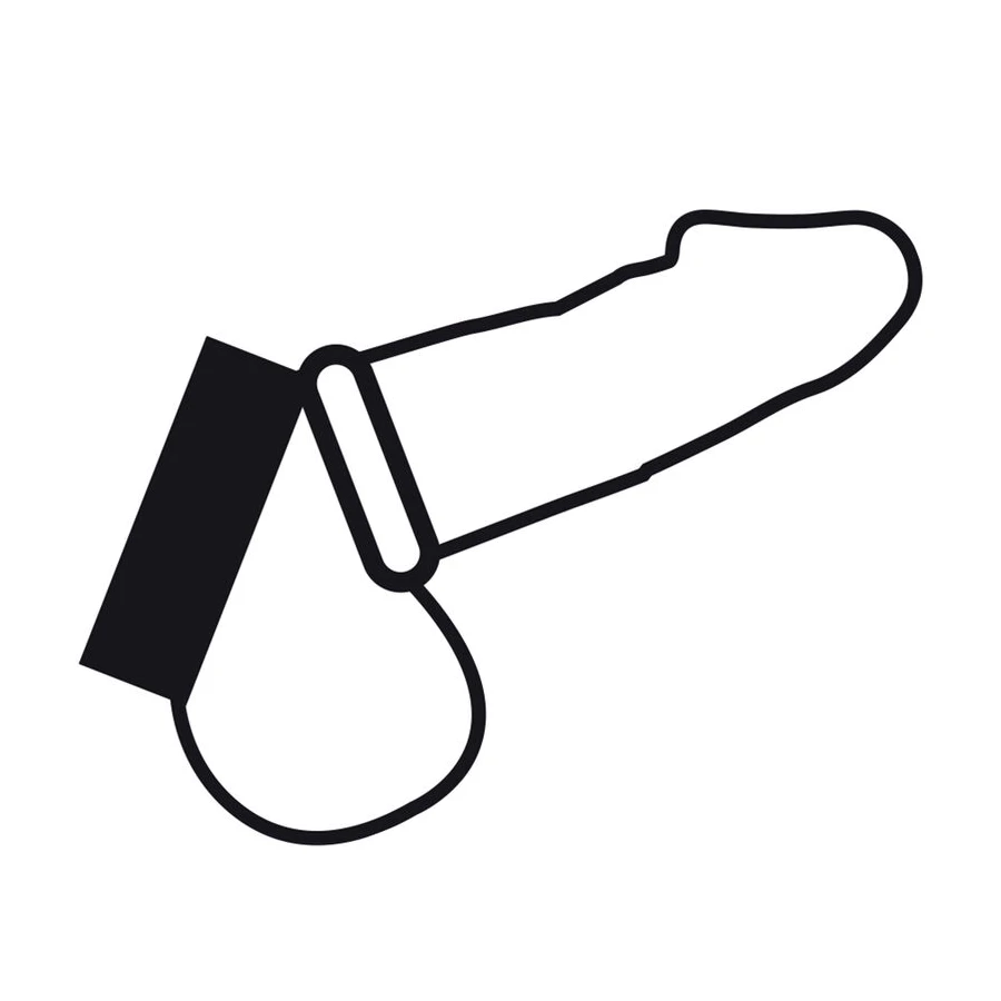 DARKNESS - METAL RING FOR THE PENIS AND TESTICLES