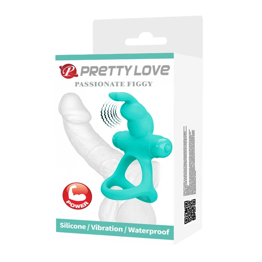 PRETTY LOVE - FIGGY GREEN RABBIT VIBRATOR RING