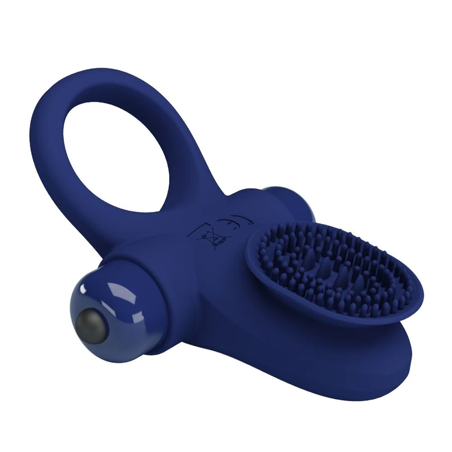 PRETTY LOVE - PALLE RING WITH VIBRATION BLUE