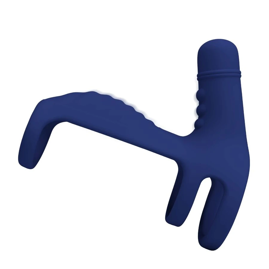 PRETTY LOVE - ELISH VIBRATING RING WITH EXTENSION BLUE