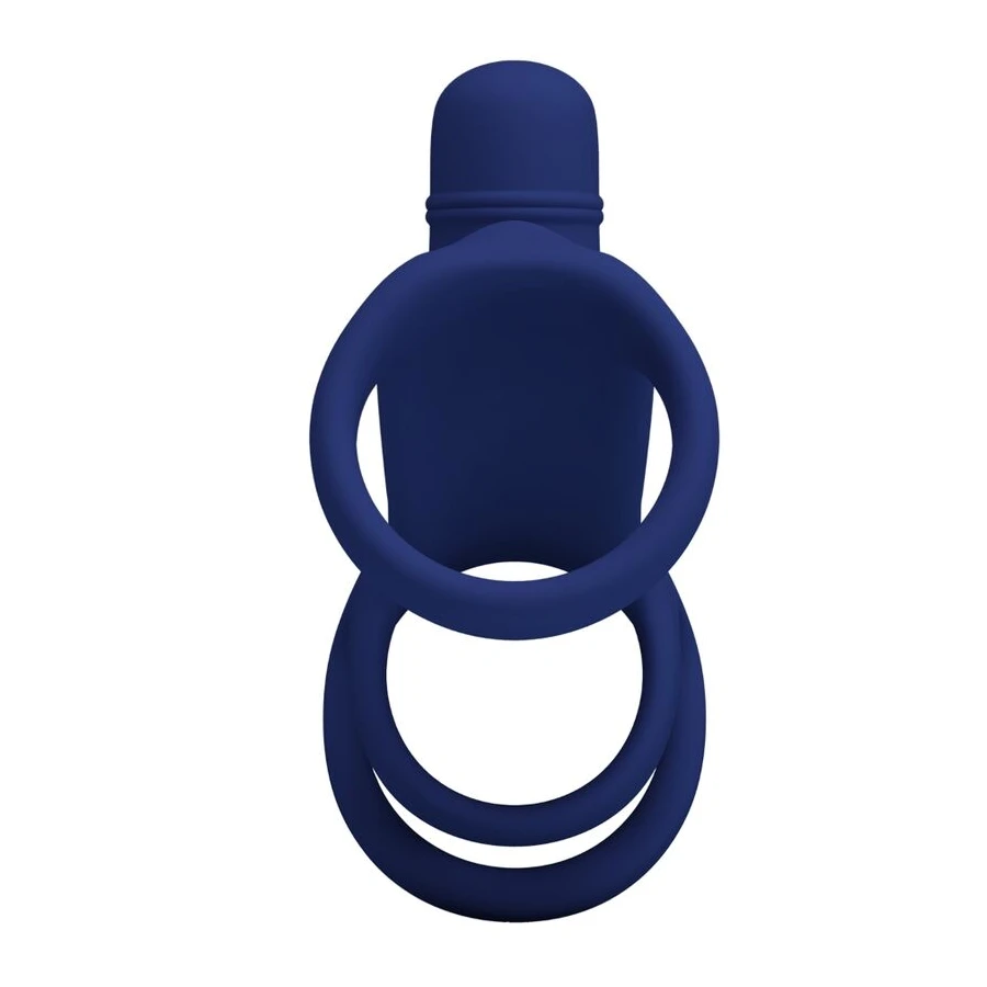 PRETTY LOVE - ELISH VIBRATING RING WITH EXTENSION BLUE