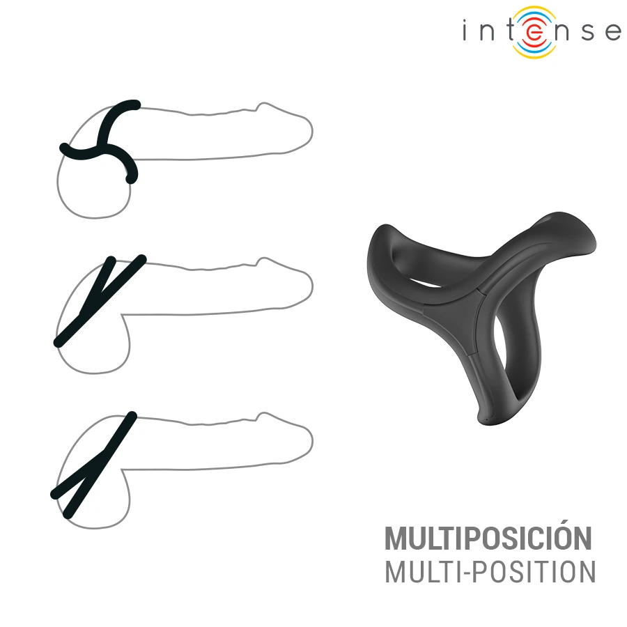 INTENSE - ALFIE ADJUSTABLE TRIPLE PENIS RING MODEL 6