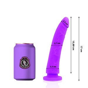 DELTA CLUB -  TOYS LILAC DILDO MEDICAL SILICONE 17 X 3 CM