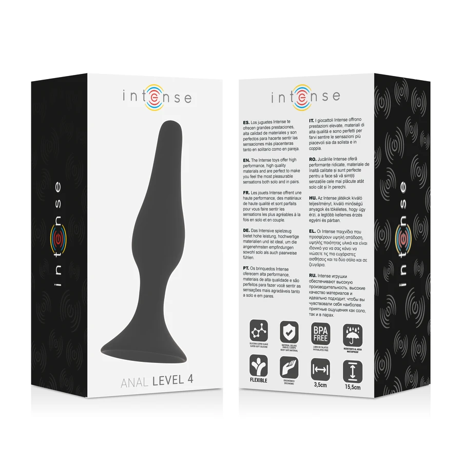 INTENSE ANAL LEVEL 4 15.5CM BLACK