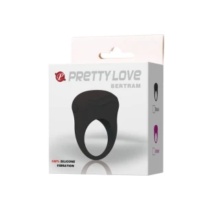 ВИБРАЦИОННОЕ КОЛЬЦО PRETTY LOVE BERTRAM, ЧЕРНОЕ