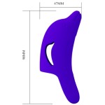 PRETTY LOVE - DELPHINI POWERFUL FINGERING STIMULATOR DARK BLUE