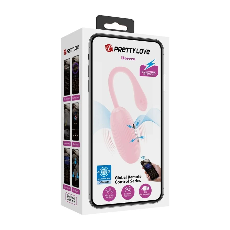 PRETTY LOVE - DOREEN PINK RECHARGEABLE VIBRATING EGG
