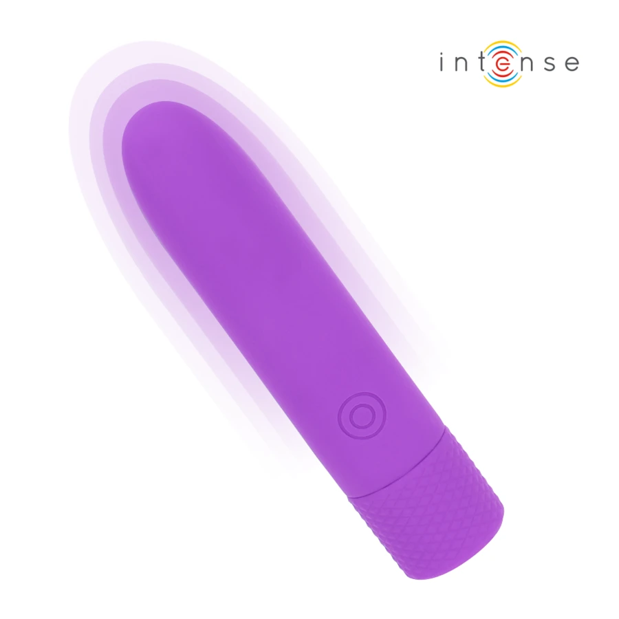 INTENSE - SYMONE USB RECHARGEABLE VIBRATING BULLET 8 VIBRATIONS PURPLE 10 X 2.2 CM
